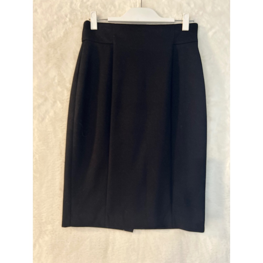 Ann Taylor Pencil Skirt Womens Size 4 High Waisted Pleated Knee Length Work‎